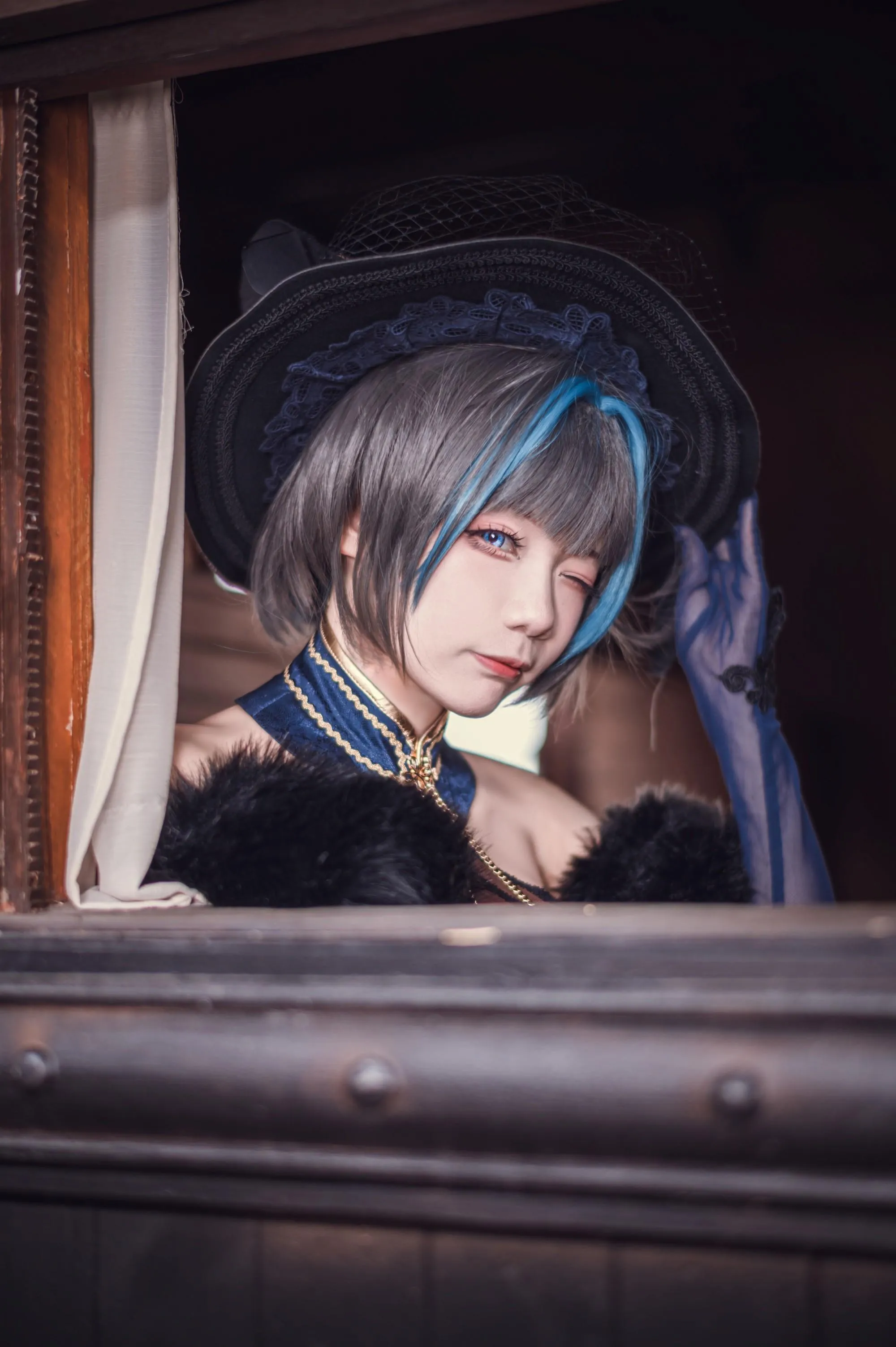王胖胖u – NO.015 柴郡旗袍 [19P]插图2